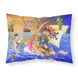 Caroline'S Treasures Boy Playing Piriate With Dolphin Fabric Standard Pillowcase Aph6105Pillowcase, Multicolor