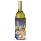 Caroline'S Treasures Christmas Nativity With Wise Men Wine Bottle Koozie Hugger, 750Ml, Multicolor