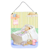 Caroline'S Treasures New Baby In Crib Wall Or Door Hanging Prints Aph7093Ds1216, 16Hx12W, Multicolor