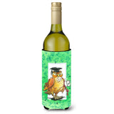 Caroline'S Treasures Graduation The Wise Owl Wine Bottle Koozie Hugger, 750Ml, Multicolor