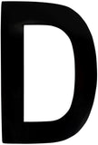 Architectural Mailboxes 3582BD 4 in. Brass Floating House Letter D Black