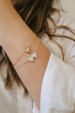 Sacred Heart and Immaculate Heart Bracelet in Sterling Silver