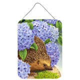 Caroline'S Treasures Hedgehog & Hydrangea Wall Or Door Hanging Prints Asa2001Ds1216, 16Hx12W, Multicolor