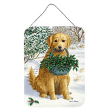 Caroline'S Treasures Yellow Labrador & Holly Wall Or Door Hanging Prints Asa2013Ds1216, 16Hx12W, Multicolor