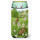 Caroline'S Treasures Leveret And Momma Rabbit Tall Boy Koozie Hugger, Multicolor