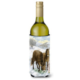 Caroline'S Treasures Exmoor Ponies Horse Wine Bottle Koozie Hugger, 750 Ml, Multicolor