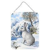 Caroline'S Treasures Mountain Hare White Rabbit Wall Or Door Hanging Prints Asa2037Ds1216, 16Hx12W, Multicolor