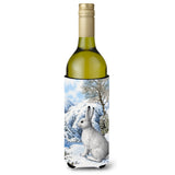 Caroline'S Treasures Mountain Hare White Rabbit Wine Bottle Koozie Hugger, 750 Ml, Multicolor