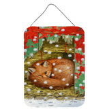 Caroline'S Treasures Fox Sleeping In The Snow Wall Or Door Hanging Prints Asa2045Ds1216, 16Hx12W, Multicolor
