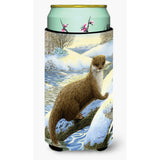 Caroline'S Treasures Otter On The Bank Tall Boy Koozie Hugger, Multicolor