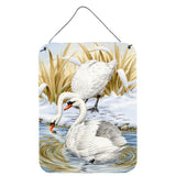 Caroline'S Treasures White Swans Wall Or Door Hanging Prints Asa2061Ds1216, 16Hx12W, Multicolor