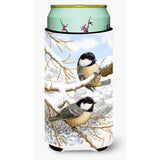 Caroline'S Treasures Asa2065Tbc Coal Tits Tall Boy Koozie Hugger, Multicolor