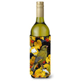 Caroline'S Treasures Asa2069Literk European Greenfinch Wine Bottle Koozie Hugger, 750 Ml, Multicolor
