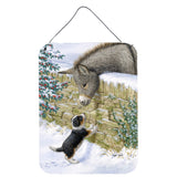 Caroline'S Treasures Pup & Donkey Wall Or Door Hanging Prints Asa2073Ds1216, 16Hx12W, Multicolor