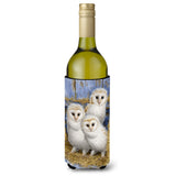 Caroline'S Treasures Barn Owl Chicks Wine Bottle Koozie Hugger, 750 Ml, Multicolor