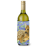 Caroline'S Treasures Deer Fawn Wine Bottle Koozie Hugger, 750 Ml, Multicolor