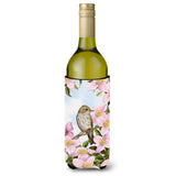 Caroline'S Treasures Asa2088Literk Spotted Flycatcher Wine Bottle Koozie Hugger, 750 Ml, Multicolor