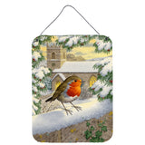 Caroline'S Treasures European Robin Waiting Wall Or Door Hanging Prints Asa2090Ds1216, 16Hx12W, Multicolor