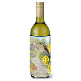 Caroline'S Treasures Asa2095Literk Spotted Flycatcher Wine Bottle Koozie Hugger, 750 Ml, Multicolor