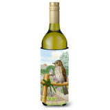 Caroline'S Treasures Asa2100Literk Spotted Flycatcher Wine Bottle Koozie Hugger, 750 Ml, Multicolor