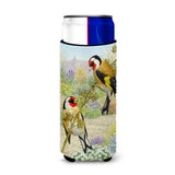 Caroline'S Treasures Asa2103Muk European Goldfinches Michelob Ultra Koozies For Slim Cans, Multicolor