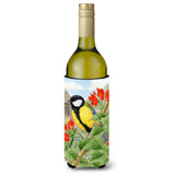 Caroline'S Treasures Asa2110Literk Great Tit Wine Bottle Koozie Hugger, 750 Ml, Multicolor