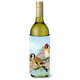 Caroline'S Treasures Asa2119Literk European Goldfinches Wine Bottle Koozie Hugger, 750 Ml, Multicolor