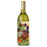 Caroline'S Treasures Asa2121Literk Pheasant Wine Bottle Koozie Hugger, 750 Ml, Multicolor