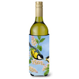 Caroline'S Treasures Eurasian Blue Tits Birds Wine Bottle Koozie Hugger, 750 Ml, Multicolor