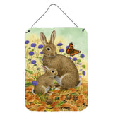 Caroline'S Treasures Rabbit & Baby Wall Or Door Hanging Prints Asa2132Ds1216, 16Hx12W, Multicolor