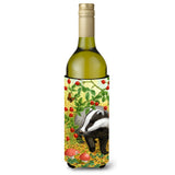 Caroline'S Treasures Badger Wine Bottle Koozie Hugger, 750 Ml, Multicolor