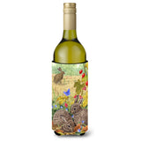 Caroline'S Treasures Leverets And Rabbit Wine Bottle Koozie Hugger, 750 Ml, Multicolor