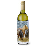Caroline'S Treasures Shtetl And Ponies Wine Bottle Koozie Hugger, 750 Ml, Multicolor