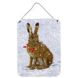 Caroline'S Treasures Rabbit Hare & Rosehips Wall Or Door Hanging Prints Asa2147Ds1216, 16Hx12W, Multicolor