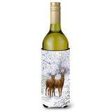 Caroline'S Treasures Two Deer Wine Bottle Koozie Hugger, 750 Ml, Multicolor