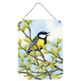 Caroline'S Treasures Eurasian Blue Tit On A Branch Wall Or Door Hanging Prints Asa2156Ds1216, 16Hx12W, Multicolor