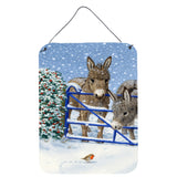 Caroline'S Treasures Donkeys And Robin Wall Or Door Hanging Prints Asa2159Ds1216, 16Hx12W, Multicolor