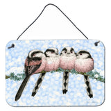 Caroline'S Treasures Roosting Long Tailed Tits Wall Or Door Hanging Prints Asa2169Ds812, 8Hx12W, Multicolor