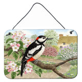 Caroline'S Treasures Woodpecker Wall Or Door Hanging Prints Asa2175Ds812, 8Hx12W, Multicolor