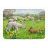 Caroline'S Treasures Lambs, Sheep And Rabbit Hare Floor Mat, 19 X 27, Multicolor
