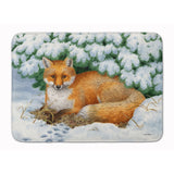 Caroline'S Treasures Winter Fox Floor Mat, 19 X 27, Multicolor