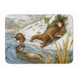 Caroline'S Treasures Playtime Otters Floor Mat, 19 X 27, Multicolor