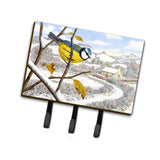 Caroline'S Treasures Asa2188Th68 Winter Eurasian Blue Tit Leash Or Key Holder, Large, Multicolor