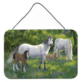 Caroline'S Treasures Group Of Horses Wall Or Door Hanging Prints Asa2195Ds812, 8Hx12W, Multicolor