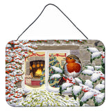 Caroline'S Treasures European Robin Wall Or Door Hanging Prints Asa2199Ds812, 8Hx12W, Multicolor