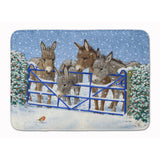 Caroline'S Treasures Donkeys And Robin At The Fence Floor Mat, 19 X 27, Multicolor