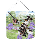 Caroline'S Treasures Long Tailed Tits By Sarah Adams Wall Or Door Hanging Prints Asad0690Ds66, 6Hx6W, Multicolor