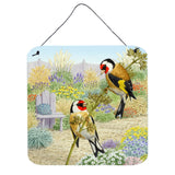 Caroline'S Treasures European Goldfinches By Sarah Adams Wall Or Door Hanging Prints Asad0691Ds66, 6Hx6W, Multicolor