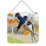 Caroline'S Treasures Swallows By Sarah Adams Wall Or Door Hanging Prints Asad0694Ds66, 6Hx6W, Multicolor