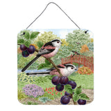 Caroline'S Treasures Long Tailed Tits By Sarah Adams Wall Or Door Hanging Prints Asad0703Ds66, 6Hx6W, Multicolor
